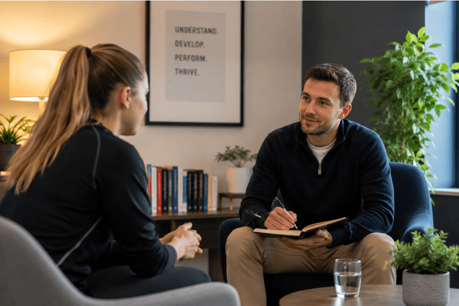One-to-one psychology conversation